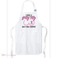 Breast Cancer Tees I Have A Shitty Titty But I Will Survive Apron thumb 0