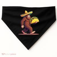Bigfoot Carrying Taco Funny Cinco De Mayo Sombrero USA-Made Doggie Bandana thumb 0