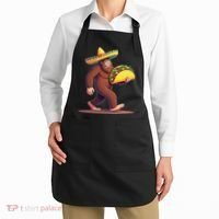 Bigfoot Carrying Taco Funny Cinco De Mayo Sombrero Apron thumb 2