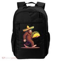 Bigfoot Carrying Taco Funny Cinco De Mayo Sombrero Backpack thumb 0