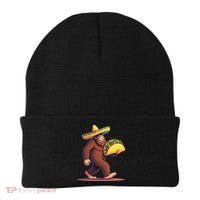 Bigfoot Carrying Taco Funny Cinco De Mayo Sombrero Beanie thumb 0