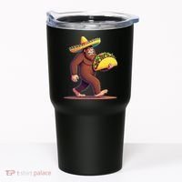 Bigfoot Carrying Taco Funny Cinco De Mayo Sombrero Tumbler thumb 0