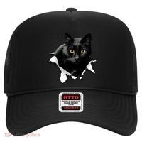 Black Cat Torn Cloth Gifts For Cat Lover Cat Dad Cat Mom Hat thumb 0