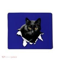 Black Cat Torn Cloth Gifts For Cat Lover Cat Dad Cat Mom Mousepad thumb 0