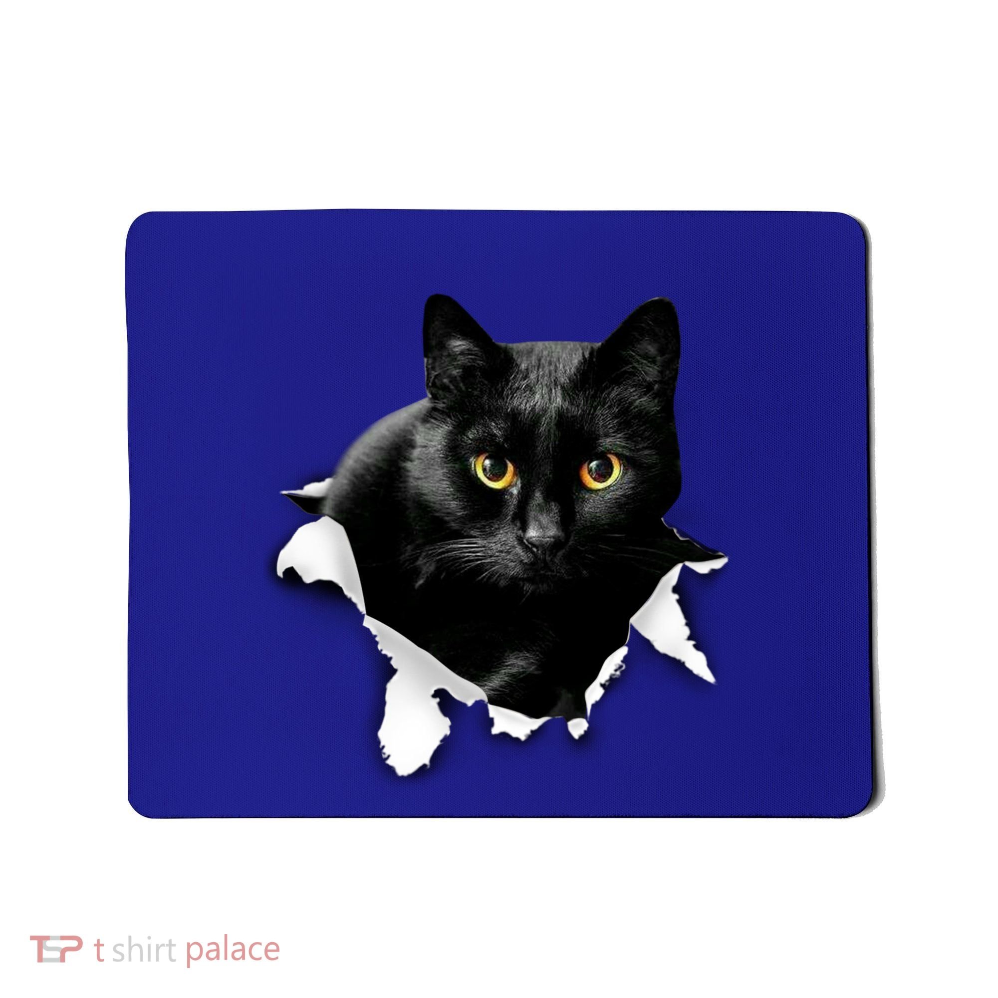 Black Cat Torn Cloth Gifts For Cat Lover Cat Dad Cat Mom Mousepad