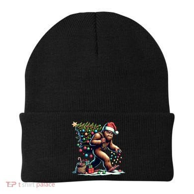Bigfoot Christmas Tree Lights Xmas Sasquatch Lovers Gift Beanie