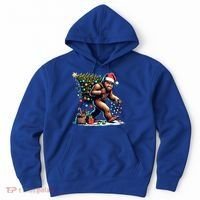 Bigfoot Christmas Tree Lights Xmas Sasquatch Lovers Gift Hoodie thumb 0