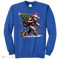 Bigfoot Christmas Tree Lights Xmas Sasquatch Lovers Gift Sweatshirt thumb 0