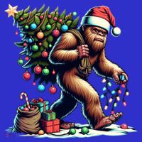 Bigfoot Christmas Tree Lights Xmas Sasquatch Lovers Gift Sweatshirt thumb 3