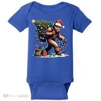Bigfoot Christmas Tree Lights Xmas Sasquatch Lovers Gift Baby Bodysuit thumb 0