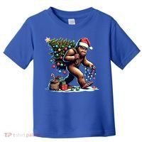 Bigfoot Christmas Tree Lights Xmas Sasquatch Lovers Gift Toddler T-Shirt thumb 0