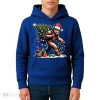 Bigfoot Christmas Tree Lights Xmas Sasquatch Lovers Gift Kids Hoodie thumb 4