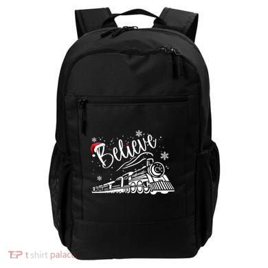 Believe Christmas Train Holiday Backpack