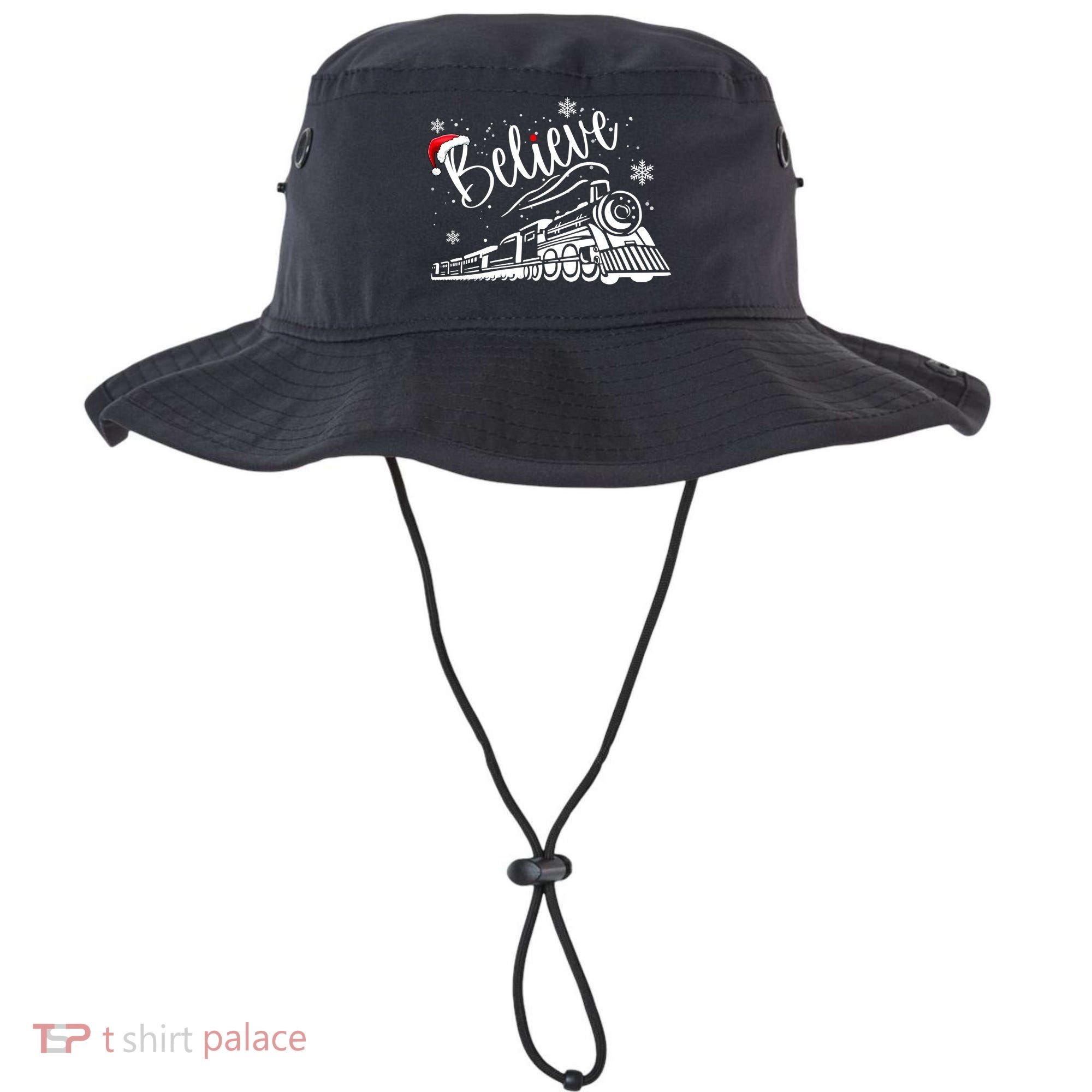 Believe Christmas Train Holiday Bucket Hat