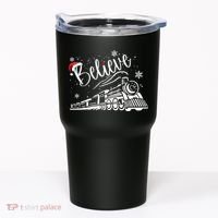 Believe Christmas Train Holiday Tumbler thumb 0