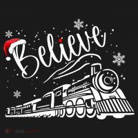 Believe Christmas Train Holiday Women's Tank Top thumb 5