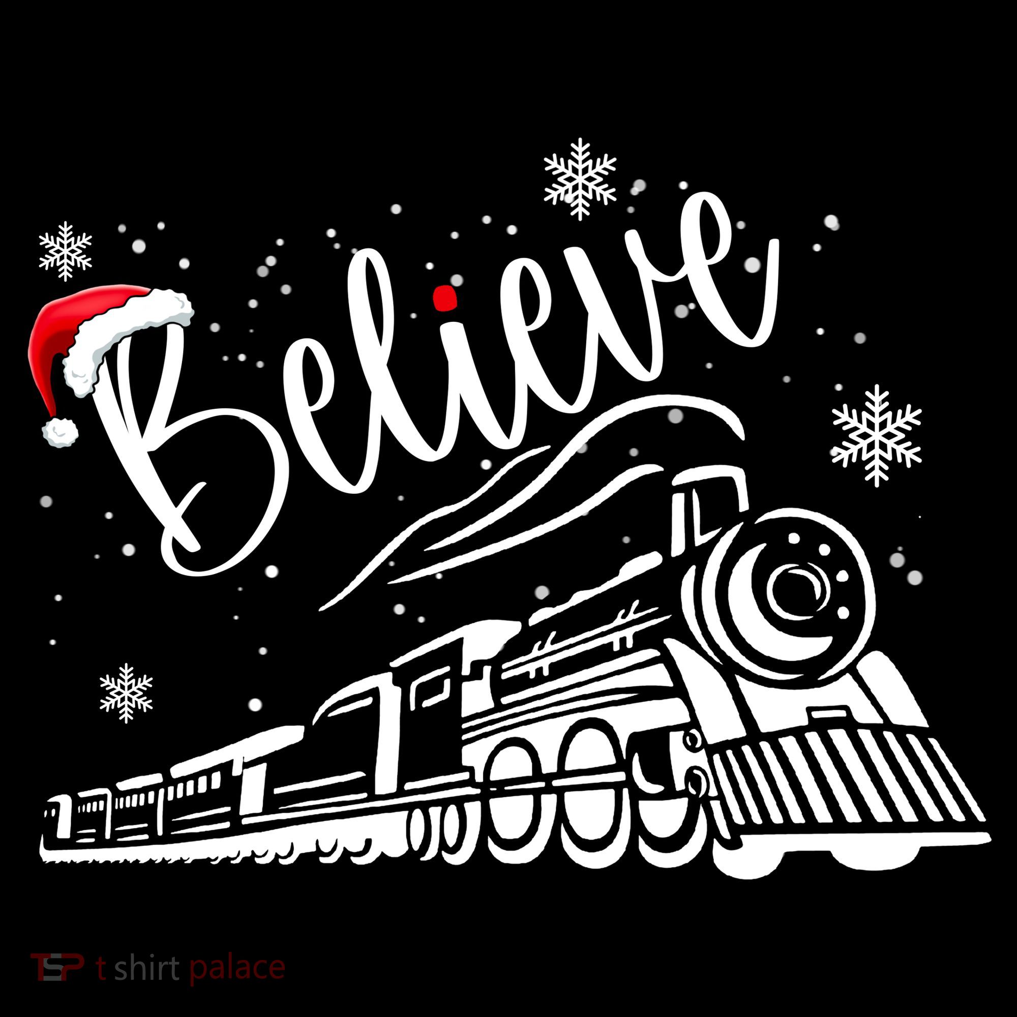 Believe Christmas Train Holiday Women's Tank Top