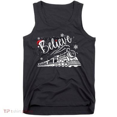 Believe Christmas Train Holiday Tank Top