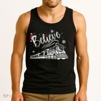 Believe Christmas Train Holiday Tank Top thumb 3