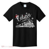 Believe Christmas Train Holiday Kids T-Shirt thumb 0