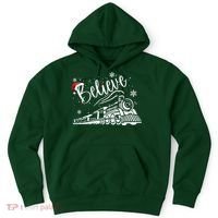 Believe Christmas Train Holiday Hoodie thumb 0