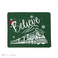 Believe Christmas Train Holiday Mousepad thumb 0