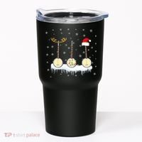 Banjo Christmas Tree With Santa Hat Xmas Tumbler thumb 0