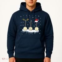 Banjo Christmas Tree With Santa Hat Xmas Hoodie thumb 2