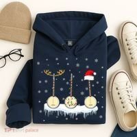 Banjo Christmas Tree With Santa Hat Xmas Hoodie thumb 4