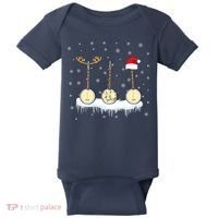 Banjo Christmas Tree With Santa Hat Xmas Baby Bodysuit thumb 0