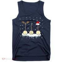 Banjo Christmas Tree With Santa Hat Xmas Tank Top thumb 0