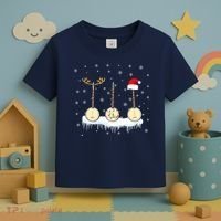 Banjo Christmas Tree With Santa Hat Xmas Toddler T-Shirt thumb 3