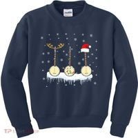 Banjo Christmas Tree With Santa Hat Xmas Kids Sweatshirt thumb 0
