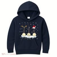 Banjo Christmas Tree With Santa Hat Xmas Kids Hoodie thumb 0