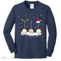 Banjo Christmas Tree With Santa Hat Xmas Kids Long Sleeve Shirt thumb 0
