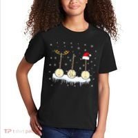 Banjo Christmas Tree With Santa Hat Xmas Kids T-Shirt thumb 2
