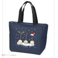 Banjo Christmas Tree With Santa Hat Xmas Tote Bag thumb 3