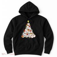 Baseball Christmas Tree Holiday PJs for Players & Coaches Hoodie thumb 0