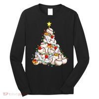 Baseball Christmas Tree Holiday PJs for Players & Coaches Long Sleeve Shirt thumb 0