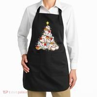 Baseball Christmas Tree Holiday PJs for Players & Coaches Apron thumb 2