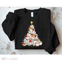 Baseball Christmas Tree Holiday PJs for Players & Coaches Sweatshirt thumb 2