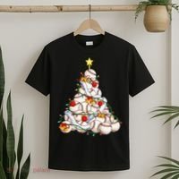 Baseball Christmas Tree Holiday PJs for Players & Coaches T-Shirt thumb 2