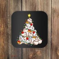 Baseball Christmas Tree Holiday PJs for Players & Coaches Coaster thumb 0