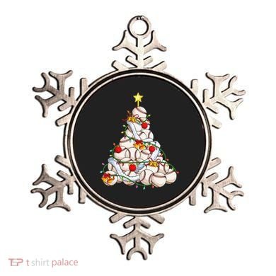 Baseball Christmas Tree Holiday PJs for Players & Coaches Ornament