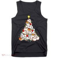 Baseball Christmas Tree Holiday PJs for Players & Coaches Tank Top thumb 0