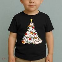 Baseball Christmas Tree Holiday PJs for Players & Coaches Toddler T-Shirt thumb 2