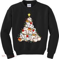 Baseball Christmas Tree Holiday PJs for Players & Coaches Kids Sweatshirt thumb 0