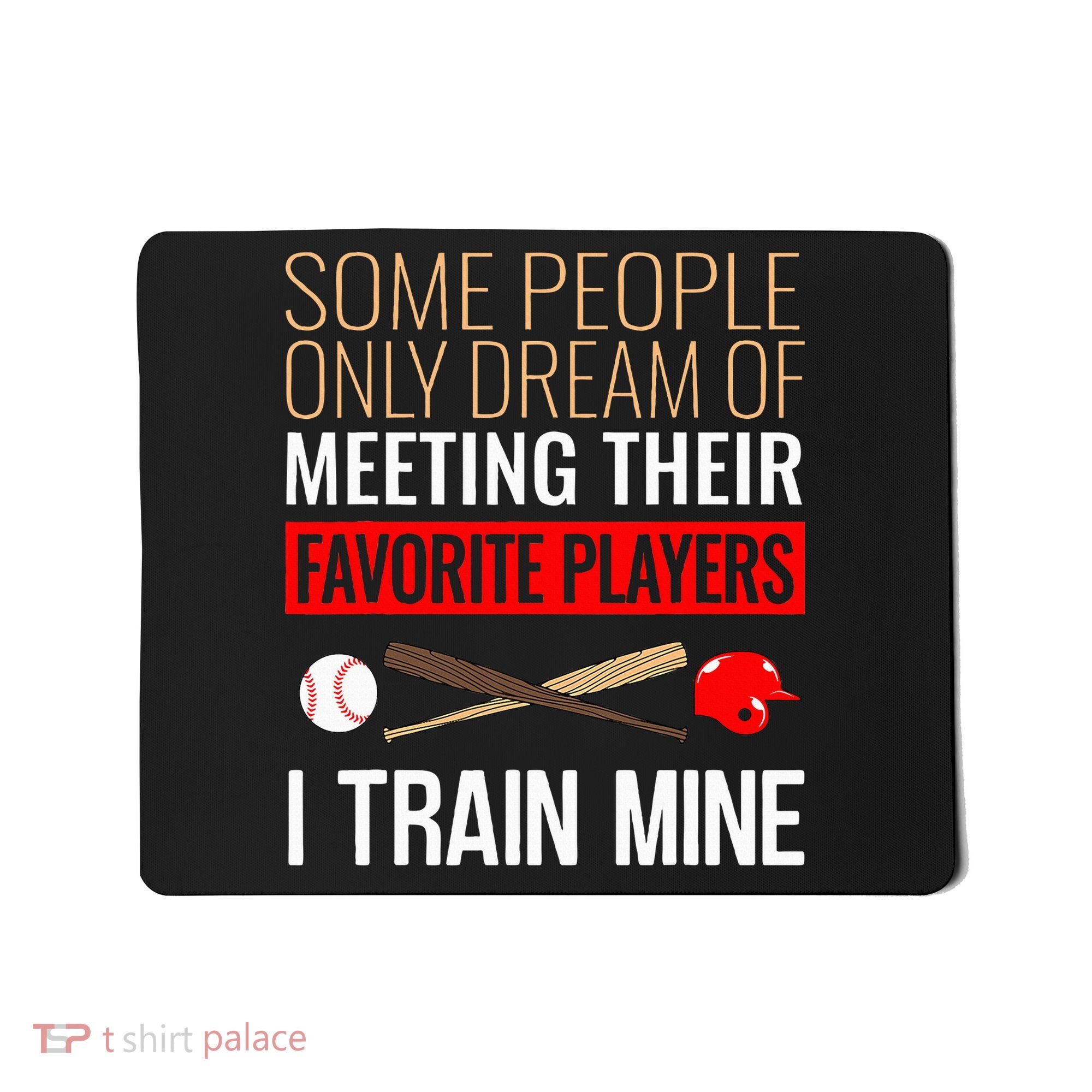 Baseball Coach Trainer Bat And Ball Sports Lover Quote Mousepad