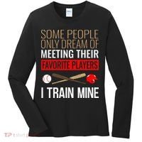 Baseball Coach Trainer Bat And Ball Sports Lover Quote Women's Long Sleeve Shirt thumb 0