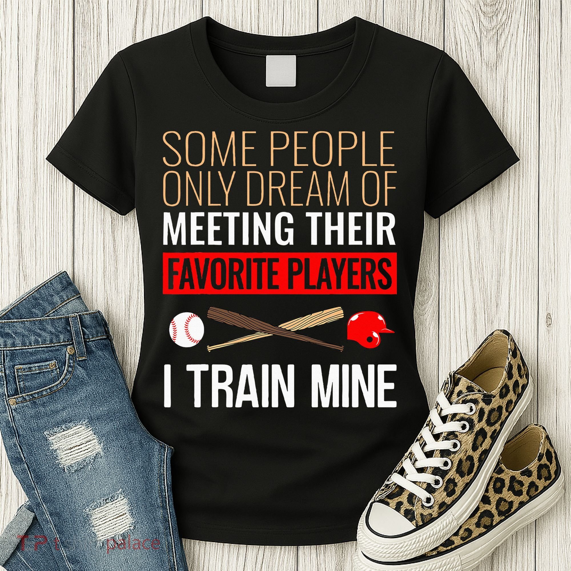 Baseball Coach Trainer Bat And Ball Sports Lover Quote Women's T-Shirt